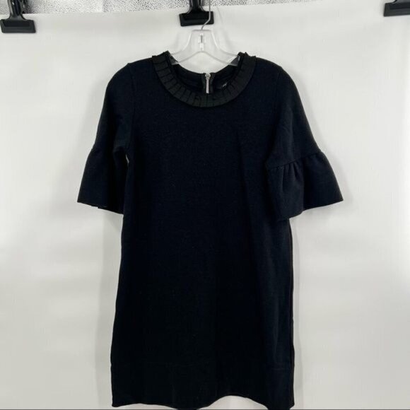 French Connection Bell sleeve shift dress black size 4 RN 53372 - Picture 9 of 9